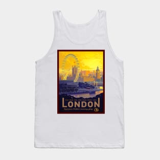 Vintage Travel London Art Tank Top